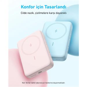 Anker Zolo Powerbank (10.000 mAh, 30W, Manyetik) - Beyaz