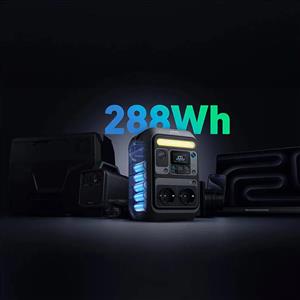 Anker Solix C300X AC 288 Wh 600W Taşınabilir Güç Kaynağı + PS60 60W Güneş Paneli