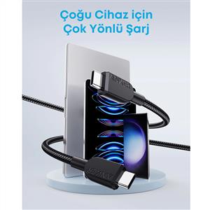 Anker Usb-C to Usb-C 1m 240w Kablo - Siyah