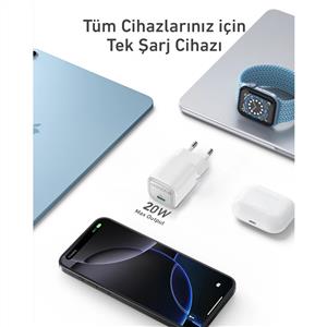 ANKER Charger 20W 1C Şarj Cihazı - Beyaz