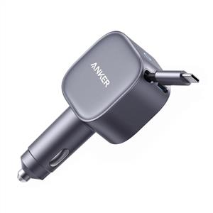 Anker Nano Araç Şarjı (75W, USB-C Port, USB-C Cable) - Gri