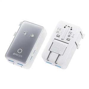 Anker Nano Seyahat Adaptörü (5-in-1, 20W) - Beyaz