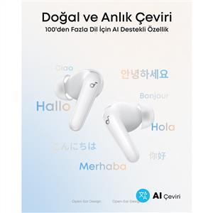 Anker Soundcore R60i NC Kablosuz Bluetooth Kulaklık - Beyaz