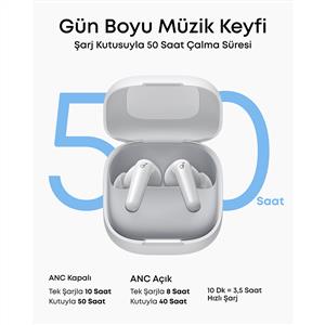 Anker Soundcore R60i NC Kablosuz Bluetooth Kulaklık - Beyaz