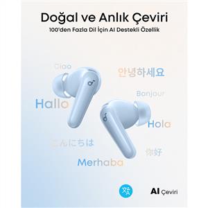 Anker Soundcore R60i NC Kablosuz Bluetooth Kulaklık - Mavi