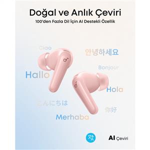 Anker Soundcore R60i Nc Kablosuz Bluetooth Kulak Içi Kulaklık - Pembe