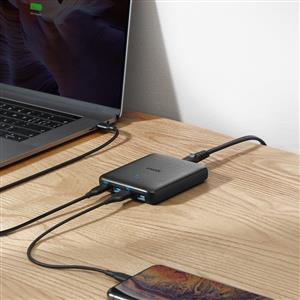 ANKER POWERPORT ATOM III SLİM 4 ÇIKIŞ 65W ÇOKLU POWER DELİVERY HIZLI ŞARJ CİHAZI