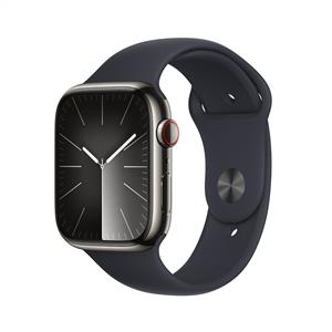 Apple Watch Series 9 GPS + Cellular 45mm Graphite Stainless Midnight Band S/M