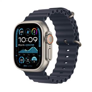 Apple Watch Ultra 2 GPS + Cellular 49mm Natural Titanium Case with Navy Ocean Band 2024