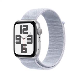Apple Watch SE 2 GPS 44mm Silver Aluminium Case with Blue Cloud Sport Loop 2024