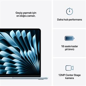 MacBook Air MC6U4TU/A M4 16Gb-512Gb Ssd-Liquid Retina-13.6inc-Gök Mavisi