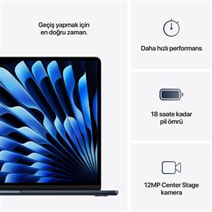 MacBook Air MC6L4TU/A M4 24Gb-512Gb Ssd-Liquid Retina-15.3inc-Gece Yarısı