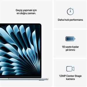 MacBook Air MC7D4TU/A M4 24Gb-512Gb Ssd-Liquid Retina-15.3 inc-Gök Mavisi
