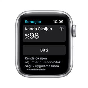 Apple Watch Series 6 GPS, 40mm Silver Aluminium Case with White Sport Band