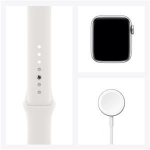 Apple Watch Series 6 GPS, 40mm Silver Aluminium Case with White Sport Band