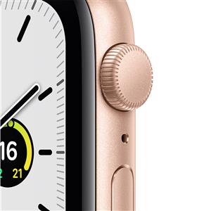 Apple Watch SE GPS, 44mm Gold Aluminium Case with Pink Sand Sport Band