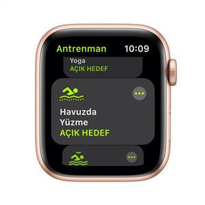 Apple Watch SE GPS, 44mm Gold Aluminium Case with Pink Sand Sport Band