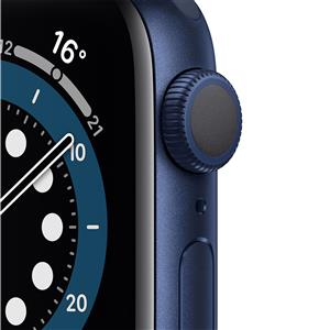 Apple Watch Series 6 GPS, 40mm Blue Aluminium Case with Deep Navy Sport Band