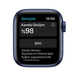 Apple Watch Series 6 GPS, 40mm Blue Aluminium Case with Deep Navy Sport Band