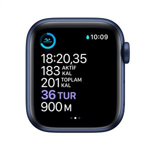 Apple Watch Series 6 GPS, 40mm Blue Aluminium Case with Deep Navy Sport Band