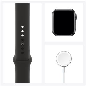 Apple Watch Series 6 GPS, 40mm Space Gray Aluminium Case with Black Sport Band