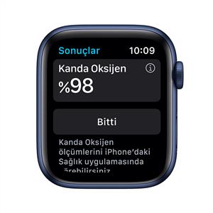 Apple Watch Series 6 GPS, 44mm Blue Aluminium Case with Deep Navy Sport Band