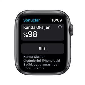 Apple Watch Series 6 GPS, 44mm Space Gray Aluminium Case with Black Sport Band
