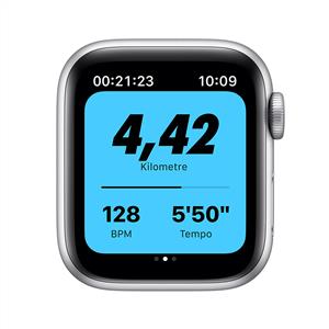 Apple Watch Nike Series 6 GPS, 40mm Silver Aluminium Case with Pure Platinum/Bla