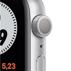 Apple Watch Nike Series 6 GPS, 44mm Silver Aluminium Case with Pure Platinum/Bla