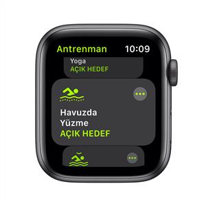 Apple Watch SE GPS, 44mm Space Gray Aluminium Case with Black Sport Band