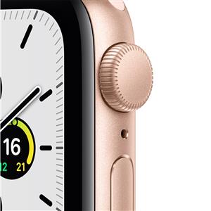 Apple Watch SE GPS, 40mm Gold Aluminium Case with Pink Sand Sport Band