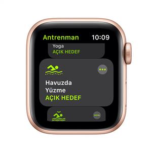 Apple Watch SE GPS, 40mm Gold Aluminium Case with Pink Sand Sport Band
