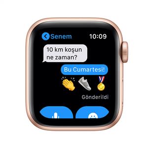 Apple Watch SE GPS, 40mm Gold Aluminium Case with Pink Sand Sport Band