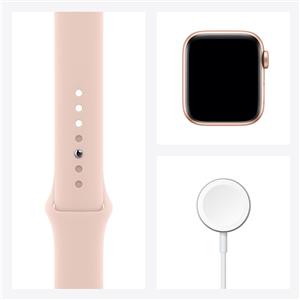 Apple Watch SE GPS, 40mm Gold Aluminium Case with Pink Sand Sport Band