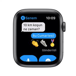 Apple Watch Nike SE GPS, 44mm Space Gray Aluminium Case with Anthracite/Black