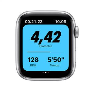 Apple Watch Nike SE GPS, 44mm Silver Aluminium Case with Pure Platinum/Black