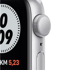 Apple Watch Nike SE GPS, 40mm Silver Aluminium Case with Pure Platinum/Black