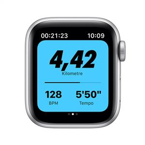 Apple Watch Nike SE GPS, 40mm Silver Aluminium Case with Pure Platinum/Black