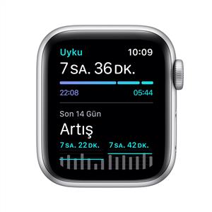 Apple Watch Nike SE GPS, 40mm Silver Aluminium Case with Pure Platinum/Black