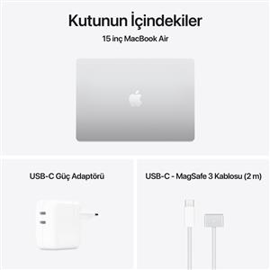 MacBook Air MW1H3TU/A M4 16Gb-512Gb Ssd-Liquid Retina-15.3inc-Gümüş
