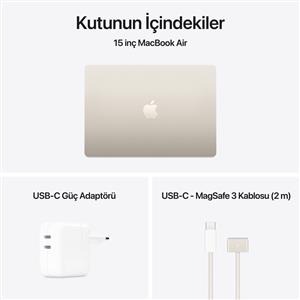MacBook Air MC6K4TU/A M4 24Gb-512Gb Ssd-Liquid Retina-15.3inc-Yıldız Işığı