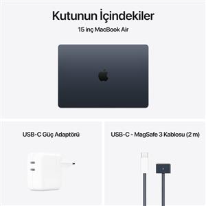 MacBook Air MC6L4TU/A M4 24Gb-512Gb Ssd-Liquid Retina-15.3inc-Gece Yarısı
