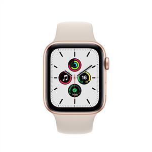 Apple Watch SE GPS, 44mm Gold Aluminium Case with Starlight Sport Band