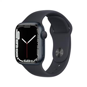 Apple Watch Series 7 GPS, 41mm Midnight Aluminium Case with Midnight Sport Band