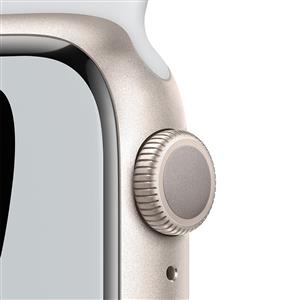 Apple Watch Nike Series 7 GPS, 41mm Starlight Aluminium Case with Pure Platinum