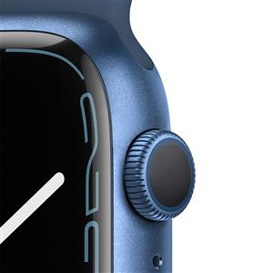 Apple Watch Series 7 GPS, 45mm Blue Aluminium Case with Abyss Blue Sport Band