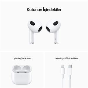 Apple MPNY3TU/A Airpods 3. Nesil Kulaklık ve Lightning Şarj Kutusu