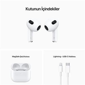 Apple MME73TU/A Airpods 3.Nesil Kulaklık ve Magsafe Şarj Kutusu