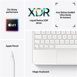 iPad Pro 5.Nesil 2TB WIFI 12.9'' Retina Ekran iPadOS Tablet  Silver