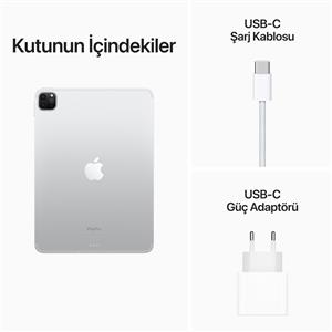 iPad Pro 4.Nesil 256GB WIFI+Cellular 11''Liquid Retina Ekran iPadOS Tablet Gümüş
